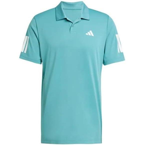 imageadidas Mens Club Tennis Climacool 3Stripes Polo ShirtPowder Teal