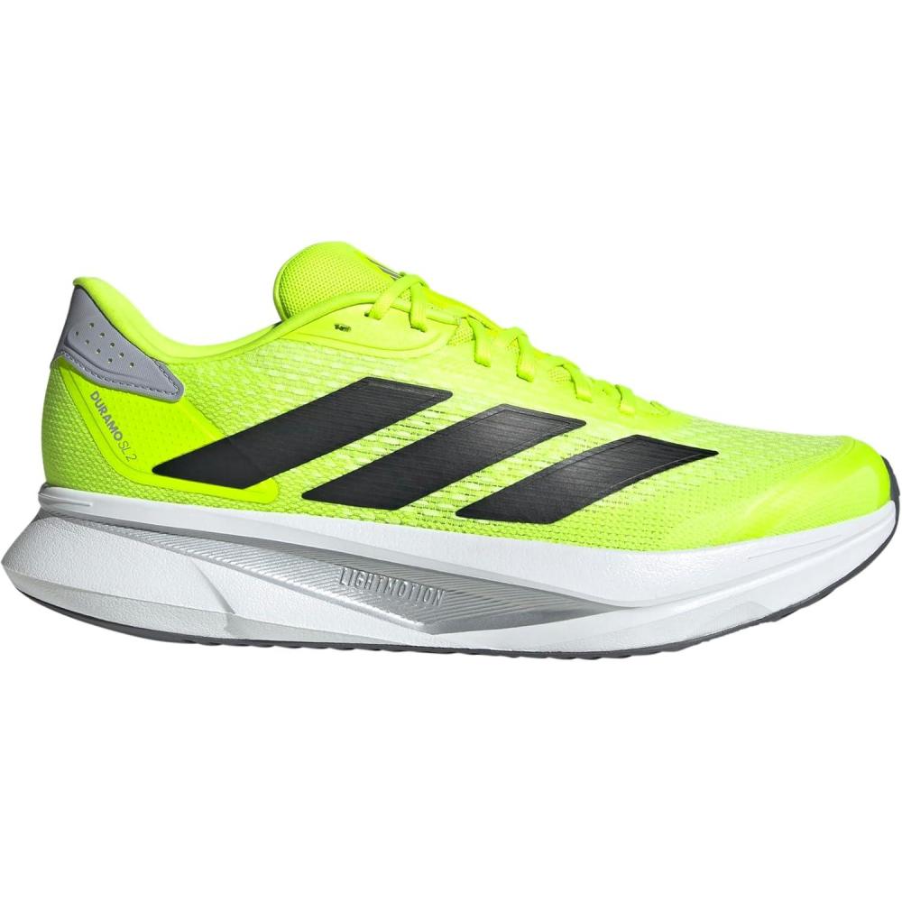 imageadidas Mens Duramo SL 2 Running SneakerLucid LemonBlackHalo Silver