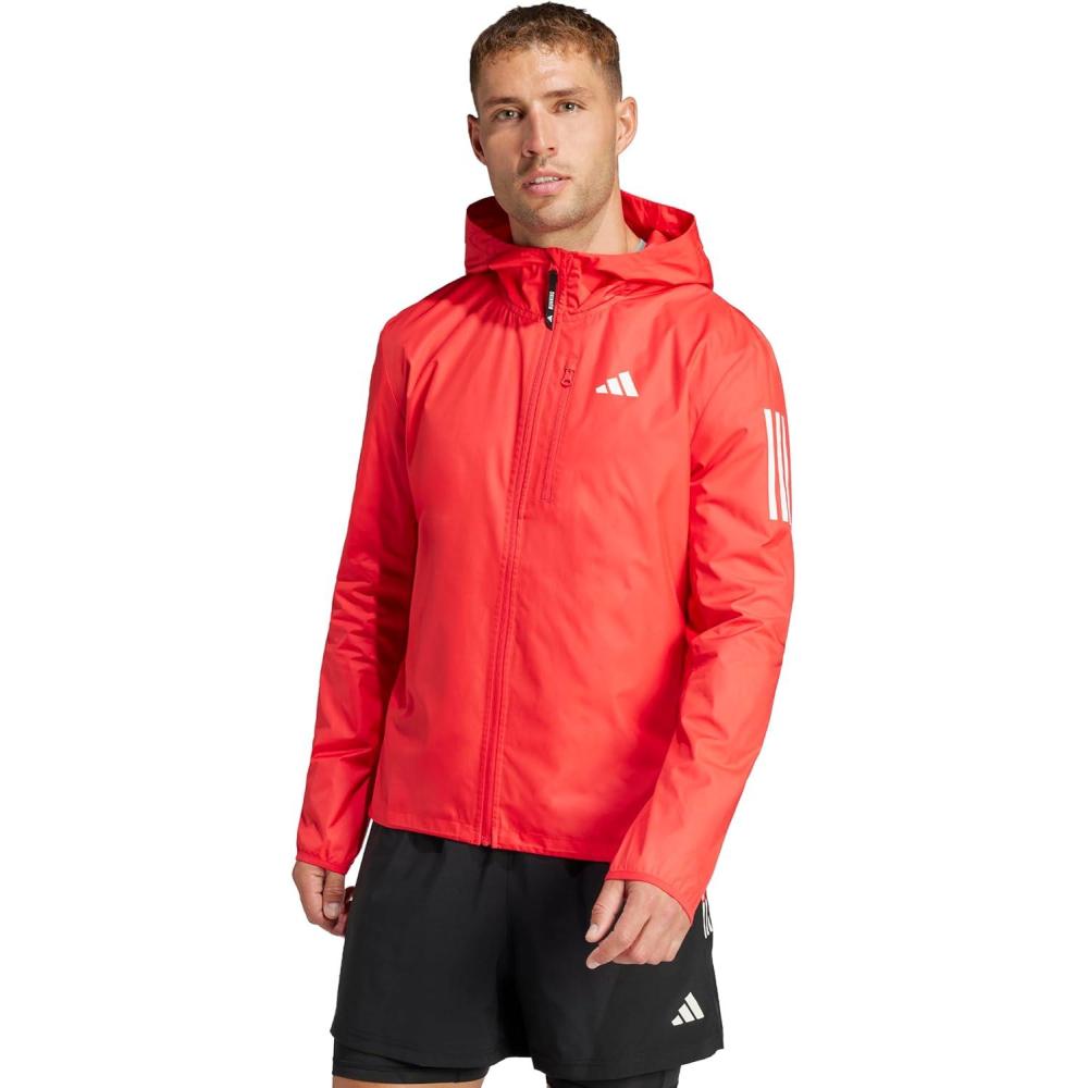 imageadidas Mens Own The Run JacketPure Ruby