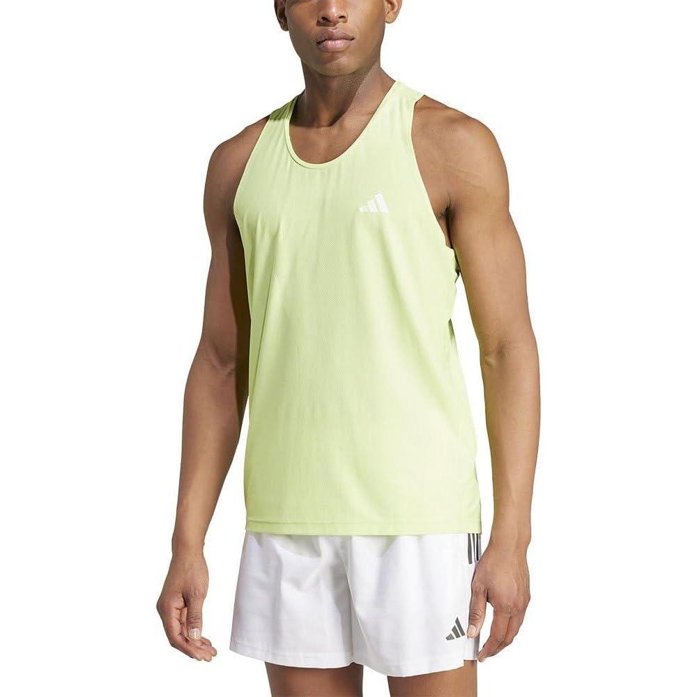 imageadidas Mens Own The Run Tank TopPulse Lime