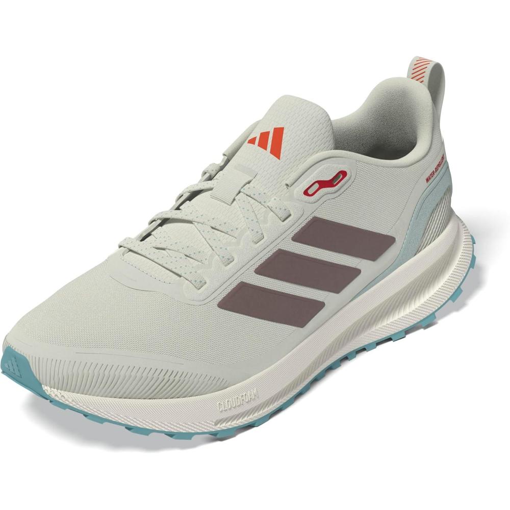 imageadidas Mens Run Falcon 5 Trail SneakerAluminaWarm ClayMint Ton