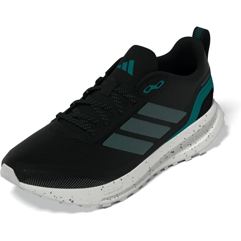 imageadidas Mens Run Falcon 5 Trail SneakerBlackPreloved TealPure Teal