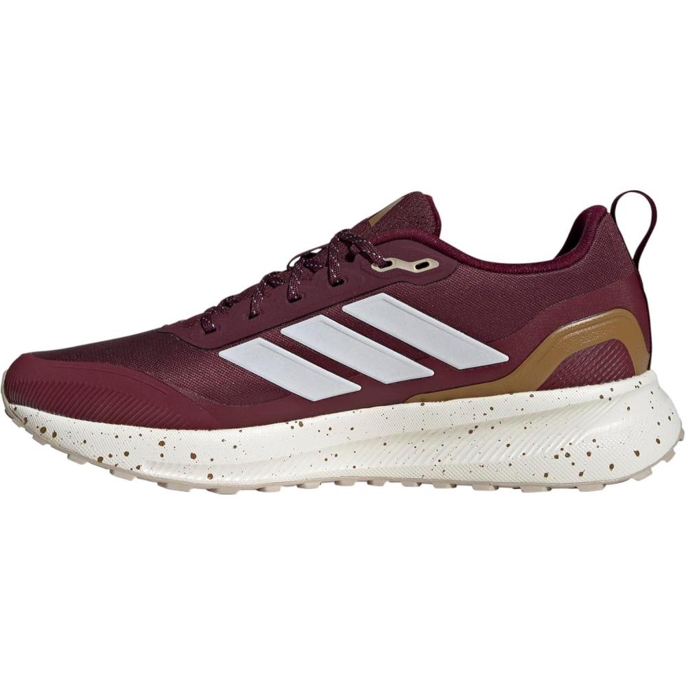 imageadidas Mens Run Falcon 5 Trail SneakerMaroonWhiteBronze Strata