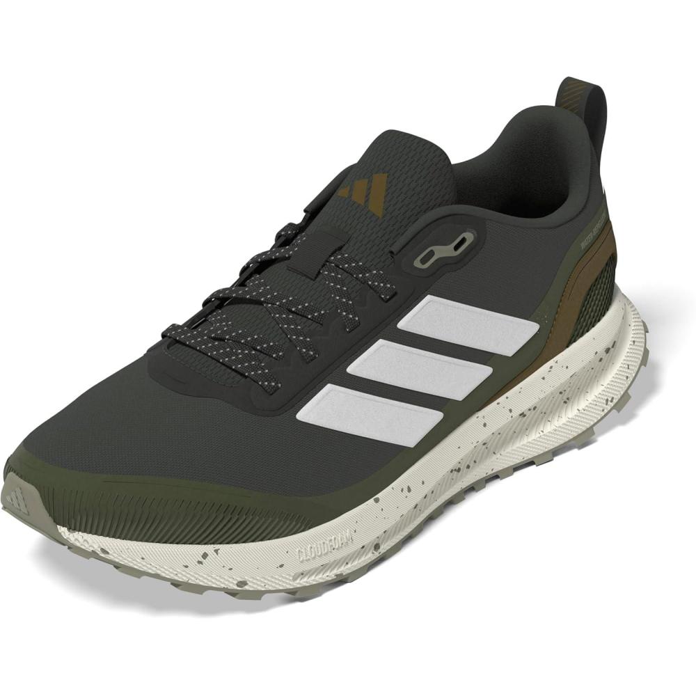 imageadidas Mens Run Falcon 5 Trail SneakerShadow OliveWhiteBronze Strata