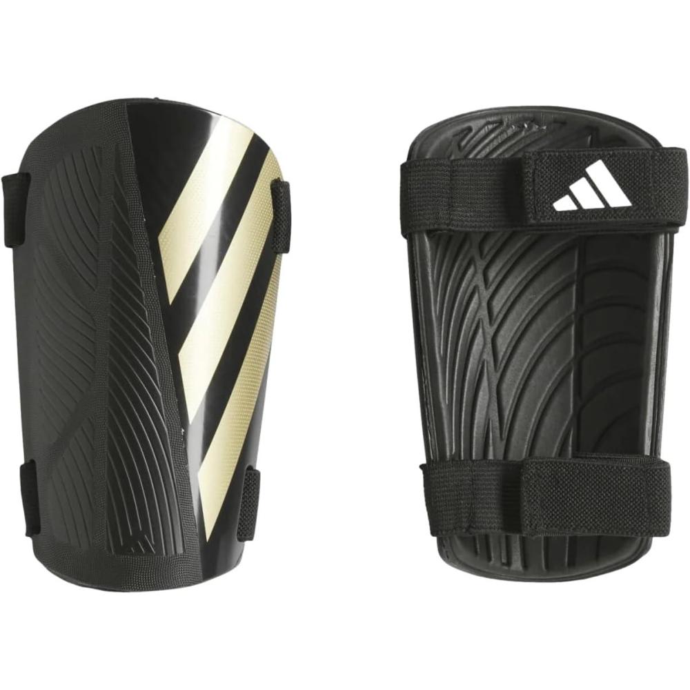 imageadidas Tiro Training Soccer Shin GuardsBlackGold MetallicWhite