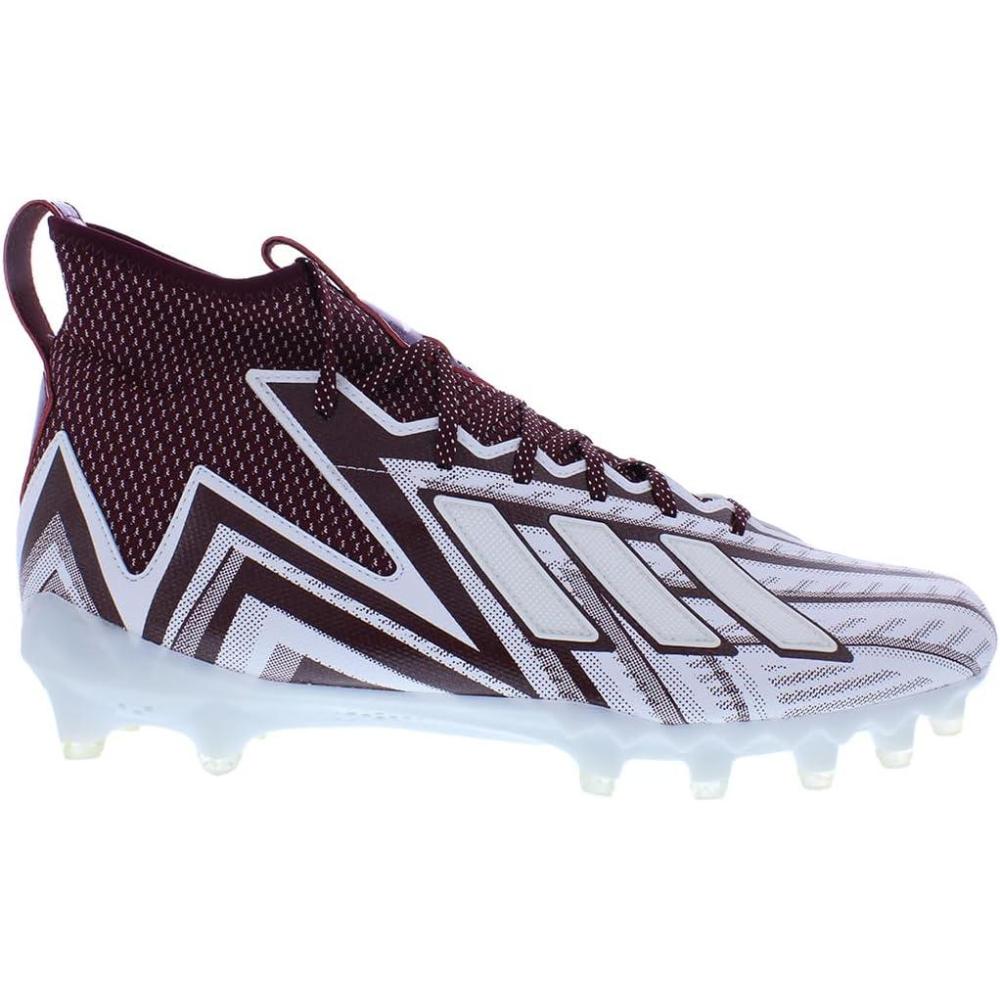 imageadidas UnisexChild Freak Spark Md 23 Inline Football Cleats ShoeMaroon RedPure WhiteWhite