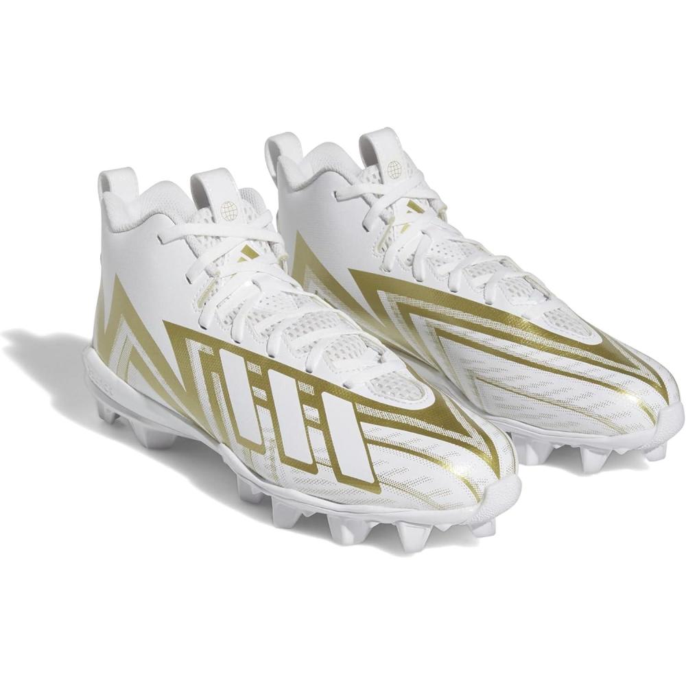 imageadidas UnisexChild Freak Spark Md 23 Inline Football Cleats ShoeWhiteWhiteGold Metallic
