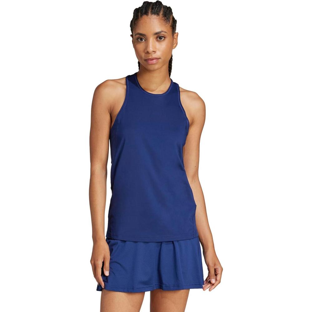 imageadidas Womens Club Tennis Climacool Tank TopDark Blue