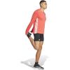 imageadidas Mens Adizero Long Sleeve Running TShirtSemi Lucid Red