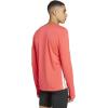 imageadidas Mens Adizero Long Sleeve Running TShirtSemi Lucid Red