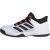 imageadidas Mens Adizero Ubersonic 4 Tennis ShoeWhiteBlackSolar Red