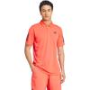 imageadidas Mens Club Tennis Climacool 3Stripes Polo ShirtSemi Lucid Red