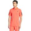 imageadidas Mens Club Tennis Climacool 3Stripes Polo ShirtSemi Lucid Red