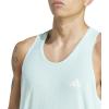 imageadidas Mens Own The Run Tank TopSemi Flash Aqua