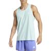 imageadidas Mens Own The Run Tank TopSemi Flash Aqua