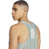 imageadidas Mens Own The Run Tank TopSilver Green