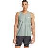 imageadidas Mens Own The Run Tank TopSilver Green