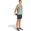 imageadidas Mens Own The Run Tank TopSilver Green