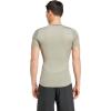 imageadidas Mens Techfit Compression Training TShirtSilver Pebble