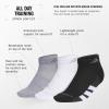 imageadidas Womens All Day Training Low Cut Socks 3Pair athletic performance with targeted cushion for runningGreyWhiteBlack