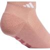 imageadidas Womens All Day Training Low Cut Socks 3Pair athletic performance with targeted cushion for runningWarm Clay PinkCool Light HeatherShadow Navy