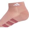 imageadidas Womens All Day Training Low Cut Socks 3Pair athletic performance with targeted cushion for runningWarm Clay PinkCool Light HeatherShadow Navy