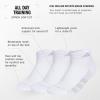 imageadidas Womens All Day Training Low Cut Socks 3Pair athletic performance with targeted cushion for runningWhiteClear Onix GreyClear Grey