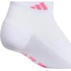 imageadidas Womens All Day Training Low Cut Socks 3Pair athletic performance with targeted cushion for runningWhitePink FusionWonder Alumina Grey