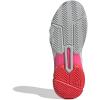 imageadidas Womens Courtjam Control 3 Tennis SneakerWhiteIron MetallicLucid Red