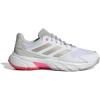 imageadidas Womens Courtjam Control 3 Tennis SneakerWhiteIron MetallicLucid Red