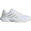 imageadidas Womens Courtjam Control 3 Tennis SneakerWhiteSilver MetallicGrey