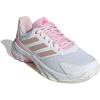 imageadidas Womens Courtjam Control 3 Tennis SneakerWhiteSilver MetallicLucid Pink