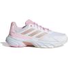 imageadidas Womens Courtjam Control 3 Tennis SneakerWhiteSilver MetallicLucid Pink