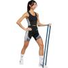 imageadidas Womens Train Essentials 3Stripes Cropped Tank TopBlackWhite