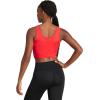 imageadidas Womens Train Essentials 3Stripes Cropped Tank TopPure RubyBlack