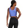 imageadidas Womens Train Essentials 3Stripes Cropped Tank TopSemi Cobalt BlueWhite