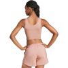 imageadidas Womens Train Essentials 3Stripes Cropped Tank TopWarm ClayBlack