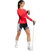 imageadidas Womens Train Essentials 3Stripes Long Sleeve TShirtPure RubyBlack
