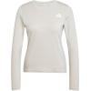 imageadidas Womens Train Essentials 3Stripes Long Sleeve TShirtWonder AluminaWhite