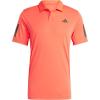 imageadidas Mens Club Tennis Climacool 3Stripes Polo ShirtSemi Lucid Red