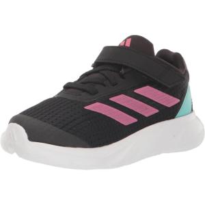 imageadidas Kids Duramo SL Elastic Lace SneakerCore BlackPink FusionWhite