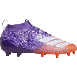 imageadidas Mens Adizero Scorch Football ShoeActive PurpleCloud WhiteTrue Orang