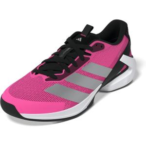 imageadidas Mens Adizero Ubersonic 5 TennisLucid PinkSilver MetallicBlack
