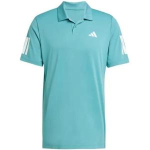 imageadidas Mens Club Tennis Climacool 3Stripes Polo ShirtPowder Teal