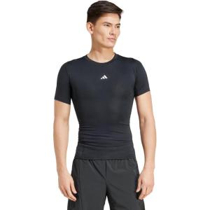 imageadidas Mens Techfit Compression Training TShirtBlack