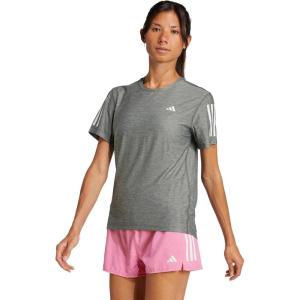 imageadidas Womens Own The Run TShirtGreyWhite Melange