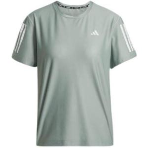 imageadidas Womens Own The Run TShirtSilver Green