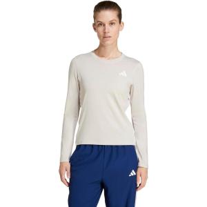 imageadidas Womens Train Essentials 3Stripes Long Sleeve TShirtWonder AluminaWhite