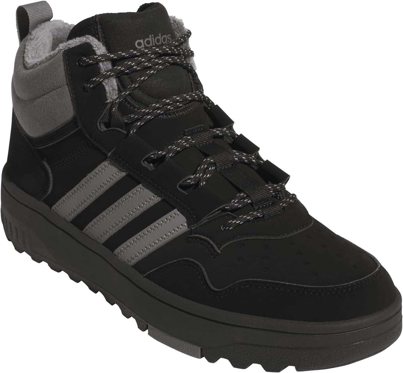 imageAdidas UnisexAdult Hoops 40 Mid Top SneakerBlackGreyBlack