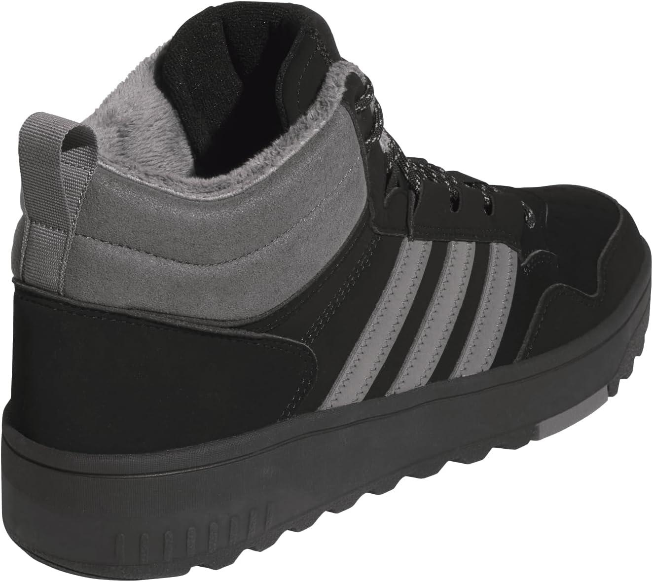 imageAdidas UnisexAdult Hoops 40 Mid Top SneakerBlackGreyBlack